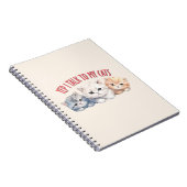 Ja, ich spreche mit meinen Katzen - Adorable Trio  Notizblock (Rechte Seite)