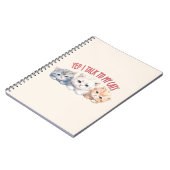 Ja, ich spreche mit meinen Katzen - Adorable Trio Notizblock (Linke Seite)