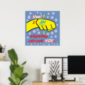 Ja, ich unterschreibe über DICH! Poster (Heimbüro)