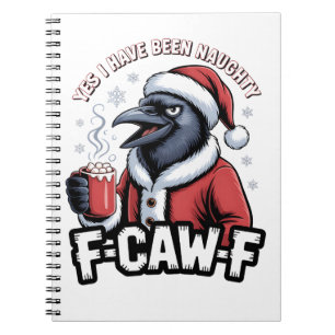 Ja, ich war unartig F-Caw-F Lustige Weihnachten Notizblock