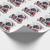 Ja, ich war unheimlich F-Caw-F Weihnachten Geschenkpapier (Ecke)
