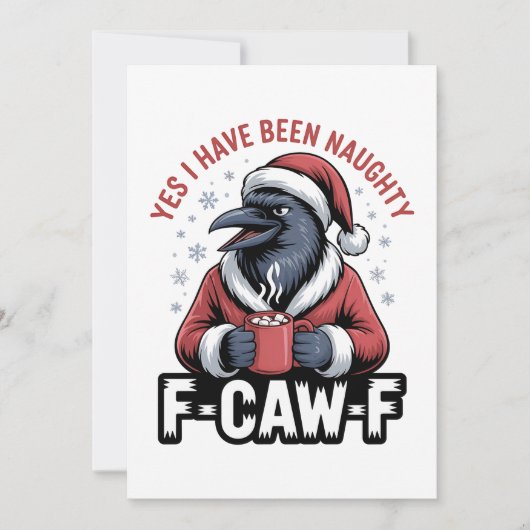 Ja, ich war unheimlich F-Caw-F Weihnachten Save The Date (Vorderseite)