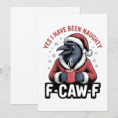 Ja, ich war unheimlich F-Caw-F Weihnachten Save The Date (Vorne/Hinten)