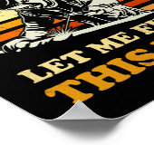 Ja, ich weiß, dass ich am Schweißen von Feuerwerks Poster (Ecke)