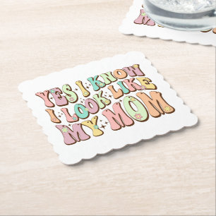 Ja, ich weiß, ich sehe aus wie meine Mama Mutterta Untersetzer