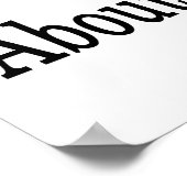 Ja, ich weiß so viel über Englisch Poster (Ecke)