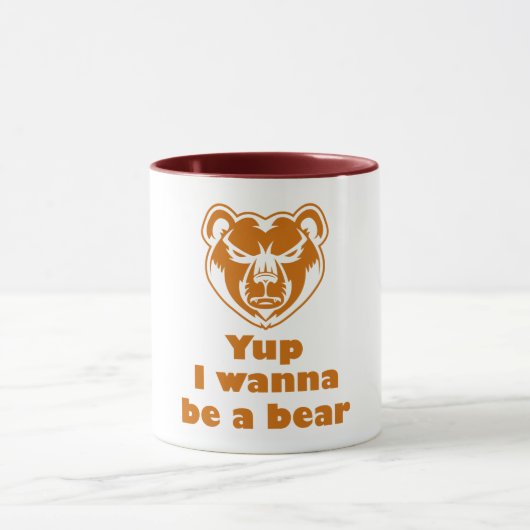 Ja, ich will ein Bär sein Tasse (Zentrum)