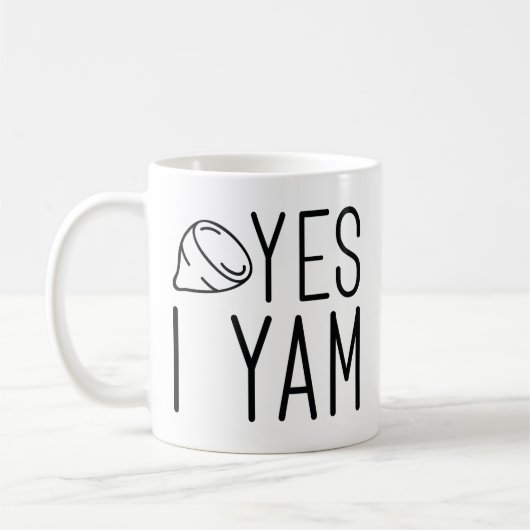 Ja, ich Yam Kaffeetasse (Links)