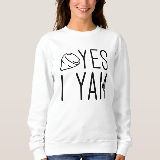 Ja, ich Yam Sweatshirt (Vorderseite)