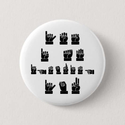 Ja ignoriere ich Sie ASL #USAPatriotGraphics © Button (Vorderseite)