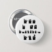 Ja ignoriere ich Sie ASL #USAPatriotGraphics © Button (Vorne & Hinten)