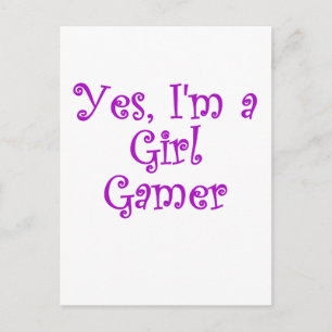 Ja Im a Girl Gamer Postkarte