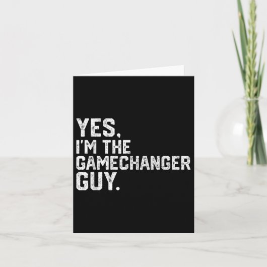 Ja Im Gamechanger Typ Funny Baseball Karte (Vorderseite)