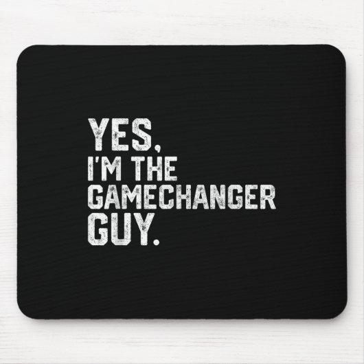 Ja Im Gamechanger Typ Funny Baseball Mousepad (Vorne)
