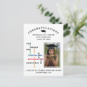 JA IN DER TATSACHE KANN SIE STM-Graduate überschre Ankündigungspostkarte (Stehend Vorderseite)