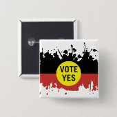 Ja Indigene Stimme im Parlament Button (Vorne & Hinten)