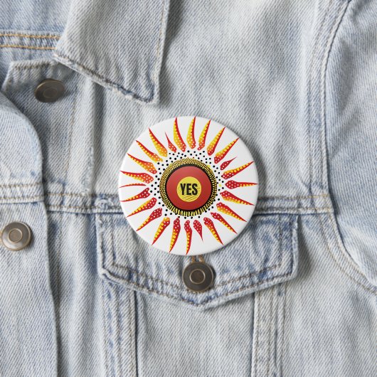 Ja Indigene Stimme im Parlament Button (Beispiel)