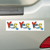 Ja ja ja schottischer autoaufkleber (Auf Auto)