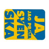 Ja, Jag Prata Svenska, ja, ich spreche Schwedisch Magnet (Horizontal)