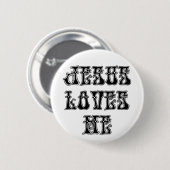 Ja!  Jesus-Lieben ich! Button (Vorne & Hinten)