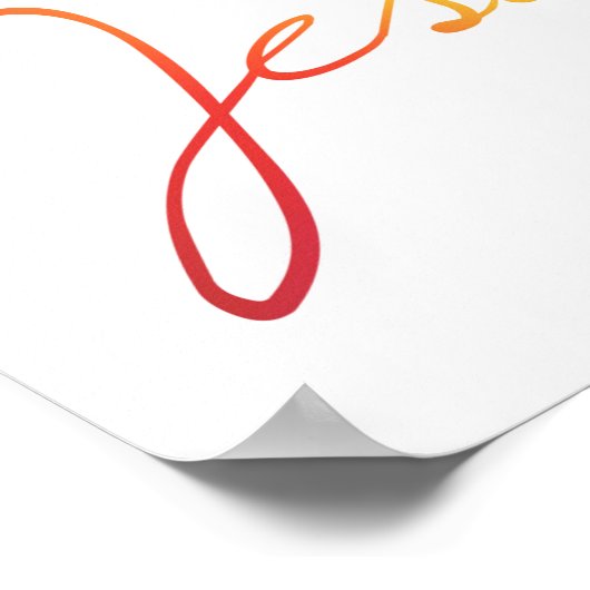 Ja Jesus Lieben Ich Poster (Ecke)