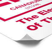 Ja? Kanadisches Element Poster (Ecke)