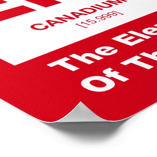 Ja? Kanadisches Element Poster (Ecke)