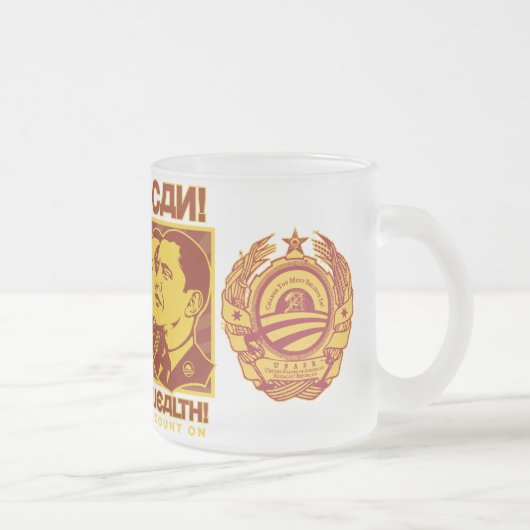 Ja kann er! Kamerad Obama Spoof Mattglastasse (Rechts)