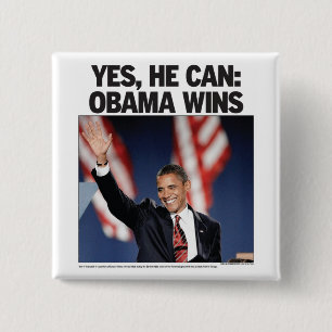 Ja kann er: Obama gewinnt Knopf Button