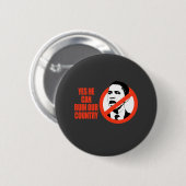 JA KANN ER UNSEREN T - SHIRT DES LAND-/ANTI-OBAMA BUTTON (Vorne & Hinten)