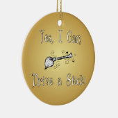 Ja kann ich einen Stock fahren! Keramikornament (Rechts)