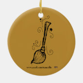 Ja kann ich einen Stock fahren! Keramikornament (Hinten)