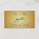 Ja kann ich einen Stock fahren! Visitenkarte (Rückseite)