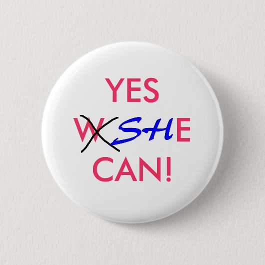 JA KANN SIE! - Wahlknopf Button (Vorderseite)