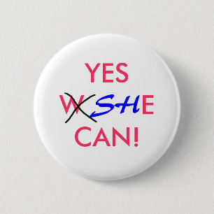 JA KANN SIE! - Wahlknopf Button