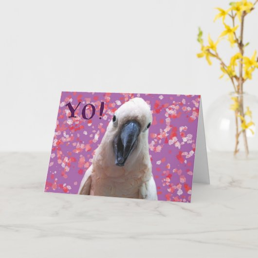 JA! KARTE (Gelbe Blume)