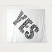 Ja Kein Tapestry Wandteppich (Vorderseite (Horizontal))