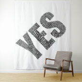 Ja Kein Tapestry Wandteppich (Beispiel)