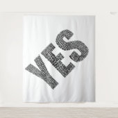 Ja Kein Tapestry Wandteppich (Vorderseite)