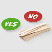 Ja/Keine hellgrünen, roten Quizspielsignaturen Fächer (Non-assembled)