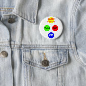 Ja, keine Tasten Das MUSEUM Zazzle Geschenke Button (Beispiel)