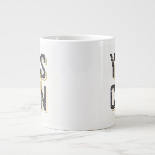 Ja können Sie 3 Jumbo-Tasse (Vorderseite)