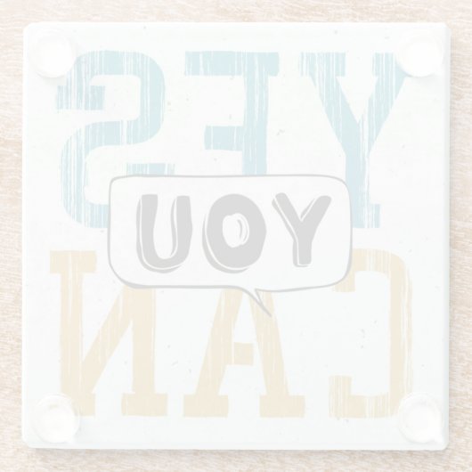 Ja können Sie Glasuntersetzer (Rückseite)