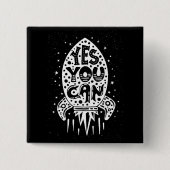 Ja können Sie Rocketship Button (Vorderseite)