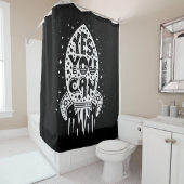 Ja können Sie Rocketship Duschvorhang (Beispiel)