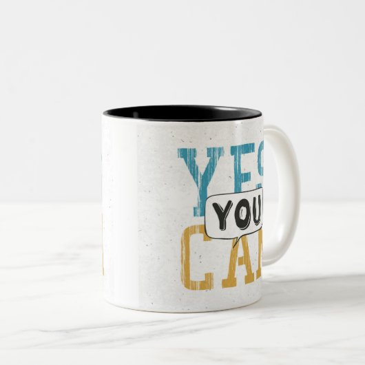 Ja können Sie Zweifarbige Tasse (VorderseiteRechts)