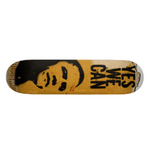 JA KÖNNEN WIR - BARACK OBAMA Schablonen-Pappe sk8 Skateboard
