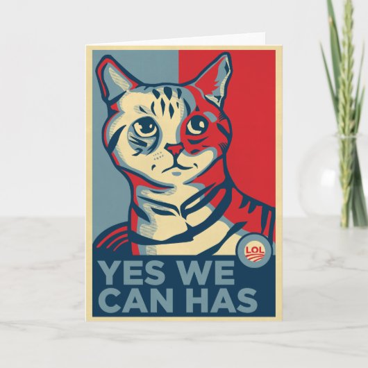 Ja können wir haben feiertagskarte (Vorderseite)