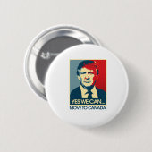 Ja können wir nach Kanada umziehen -- Anti-Trumpf Button (Vorne & Hinten)