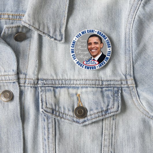 Ja können wir! Obama-Knopf Button (Beispiel)